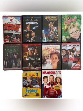 Assorted 80s Movie DVD Lot - comedy breakfast club adventures in babysitting